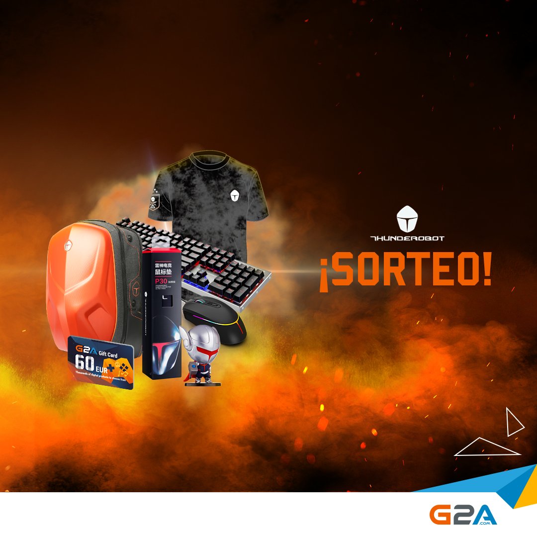 G2A_ES's tweet photo. Atención SORTEO para todos con @thunderobotesp 
¡Gana un pack de más de 300€ y 60€ para G2A! 😍

Participa:  https://t.co/gcM6zCHRdy https://t.co/zugkDZgi3I