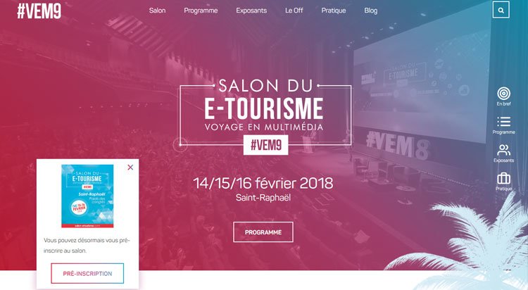 SAVE THE DATE #VEM9 de retour à Saint-Raphaël les 14/15/16 février 2018 !!! Découvrez notre nouveau site ▶️ salon-etourisme.com