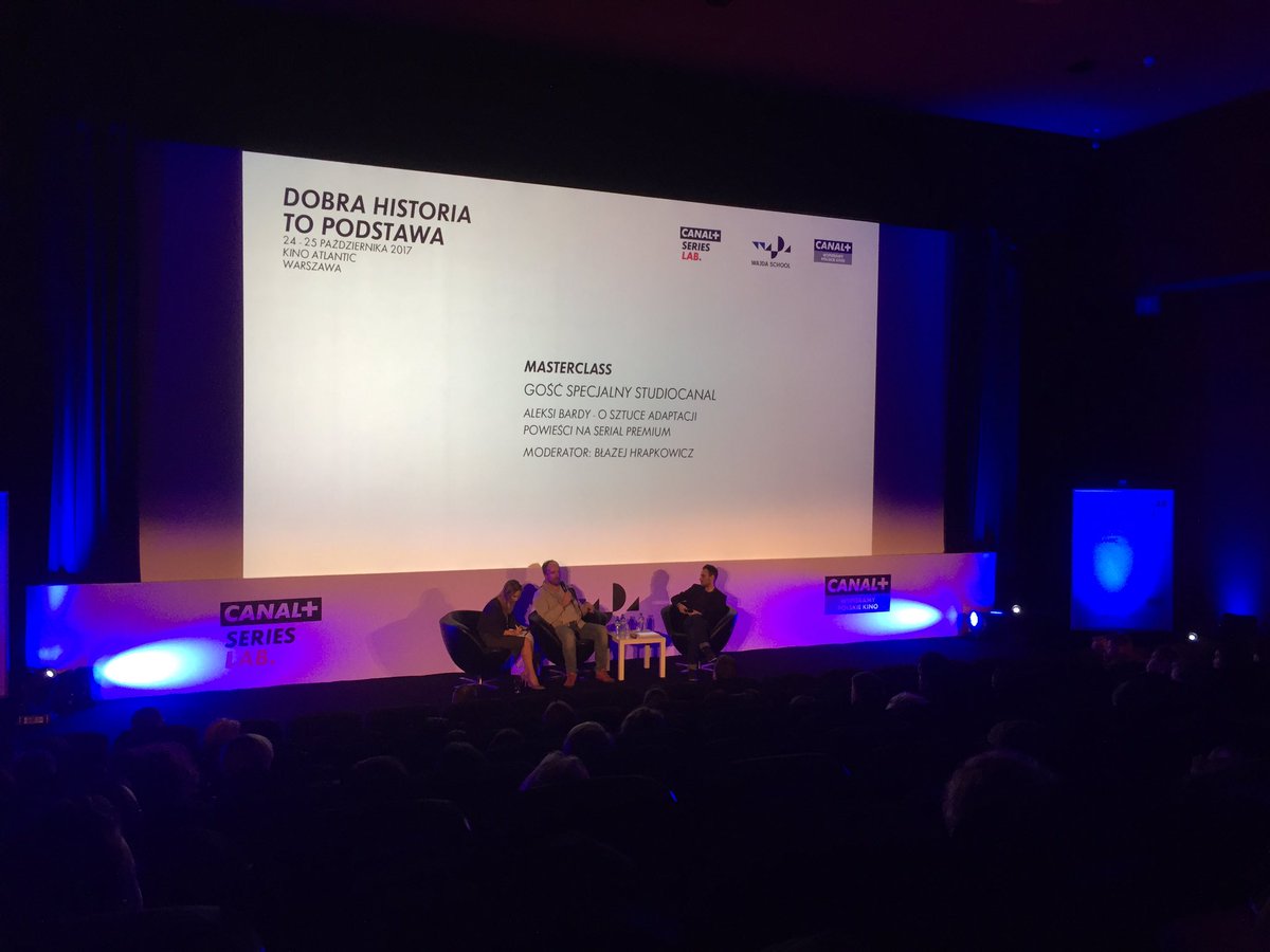inez_akruk's tweet photo. #AleksiBardy: Writers' room is dictatorship, with Headwriter as the Dictator! @canalplus #DobraHistoriaToPodstawa https://t.co/gxuM4caXJA