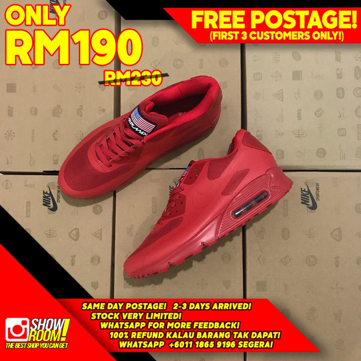showroom_co's tweet photo. Airmaax best seller. Satu saiz satu pasang je ni. Sape nak, cepat bertindak 👌 #srcosale https://t.co/WJoPppK9XA