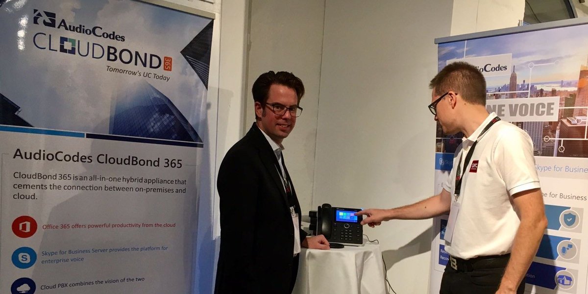 AudioCodes's tweet photo. Showcasing the IPP 450 at the #SecDatacom integration day. We are here - come and visit us!
#IPPhones https://t.co/8bmof86dDf