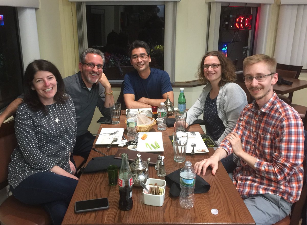 edfredned's tweet photo. Cancelled flight after @MassMICE? Let’s do dinner! @boltcity @shelligator @bradenlamb & Mrs. Edfredned #Mediterraneanfood #MICE2017 https://t.co/jFHKZ3b2Hh