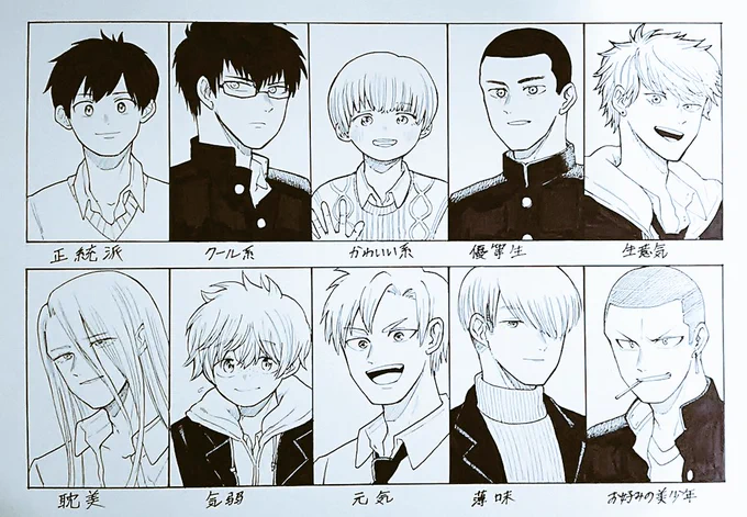 #美少年描いてみよう 
お好みの美少年を見た父「マジ?(引き気味)」 