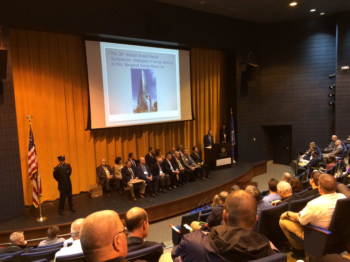 CenterDist's tweet image. University of New Haven Arnold Markle Symposium Investigation of Fire Arson Death Award ceremony