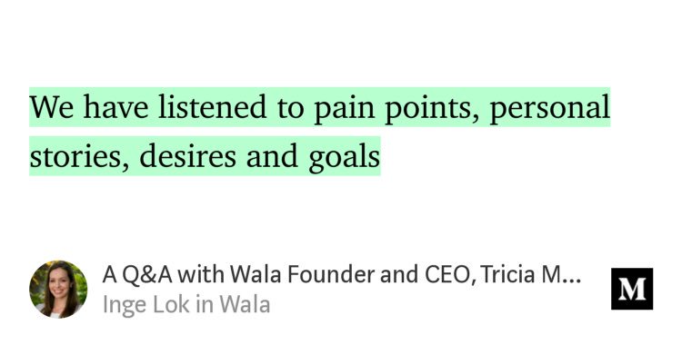 “We have listened to pain points, personal stories, desires and goals” <a href="/GetWala/">Wala</a> has it right #PersonalFinance blog.getwala.com/a-q-a-with-wal…