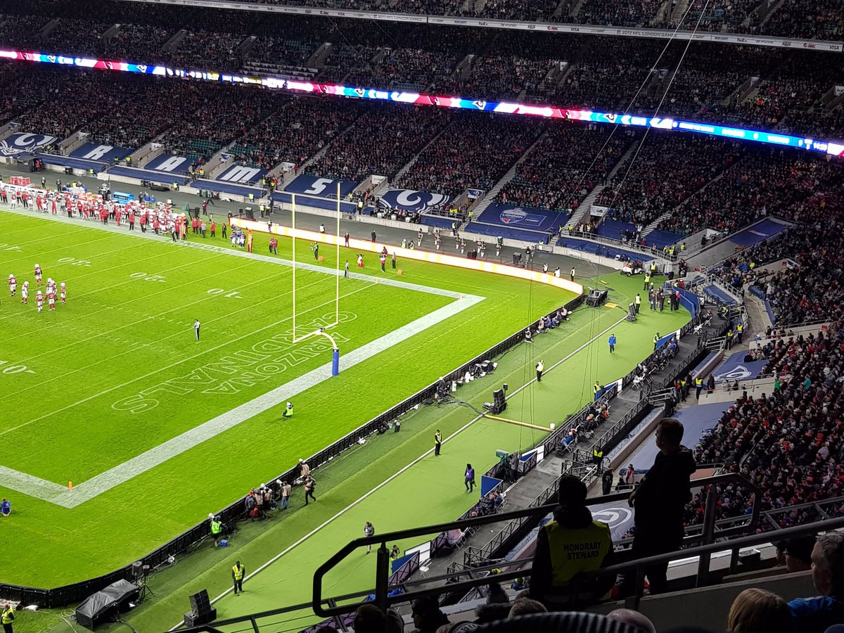 Delbo22's tweet photo. @smivadee Justice for Stewards is happening at Twickenham for the NFL https://t.co/xrVnzDv39m