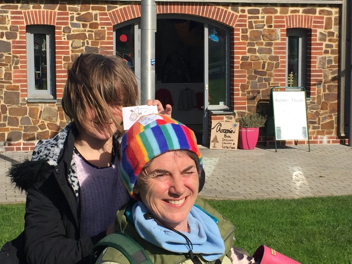 Another happy visitor to #cornwall will be taking home one of our wonderful fleece #hats. All made in under an hour to take home #service 😀