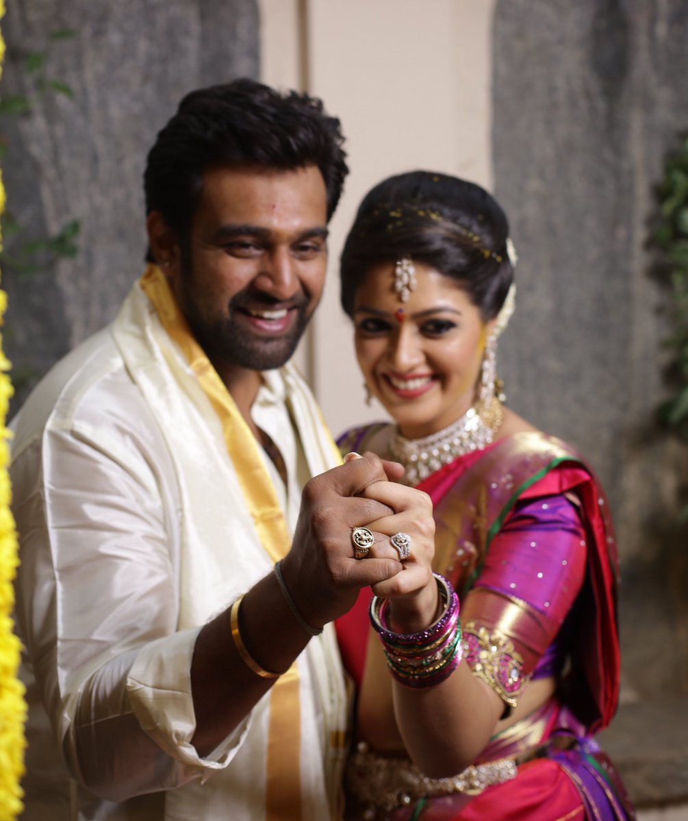 ct_bollywood's tweet photo. #MEGHANARAJ
Chiru and I are overwhelmed by all de love and affection showered upon us.. Thank u 4 all the blessings and good wishes 🙏🏻 https://t.co/bFxuslbUqX