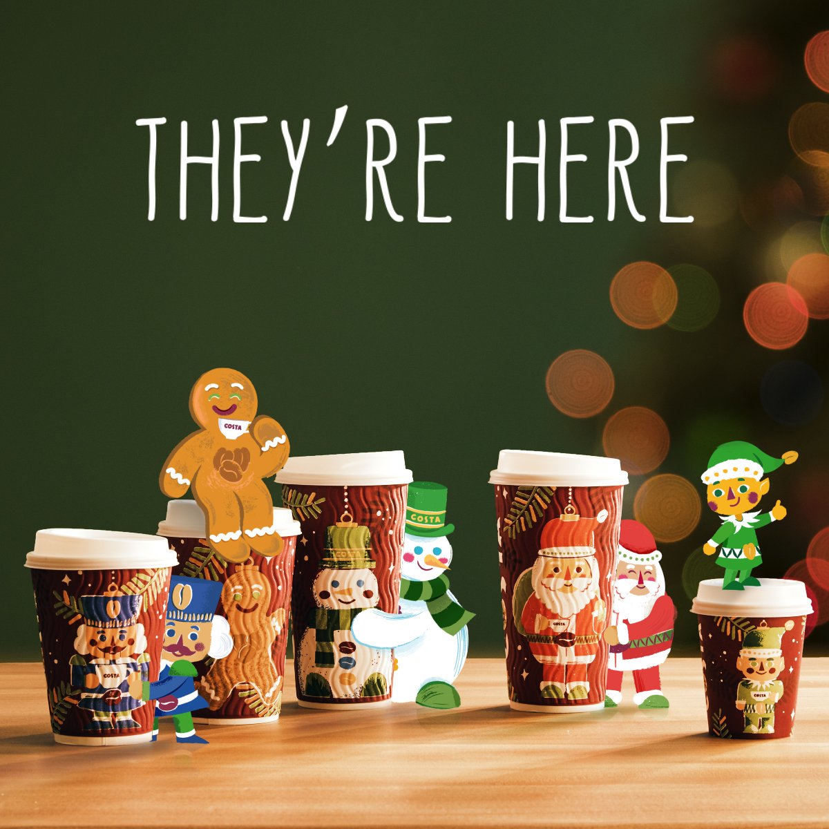 🎉They’re here!🎉  Our #Christmas cups are full of character this year, who’s your favourite?