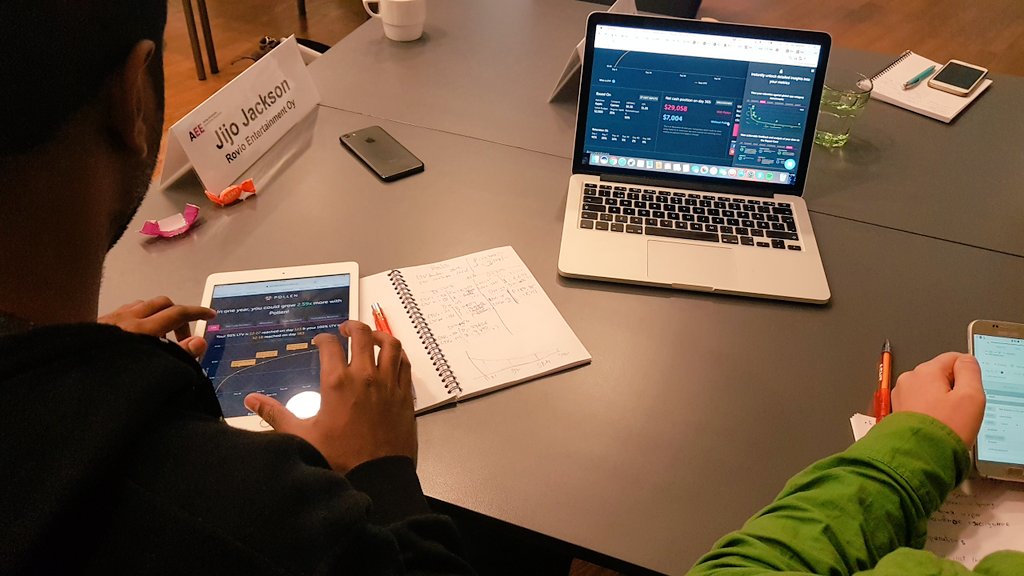 iamcoachwilly's tweet photo. Product Mgt in games exercise w @PollenVC LTV calculator facilitated by @jlaes students in #gameexecutive #gamex2017 @AaltoENT #F2P #gamedev https://t.co/6XbJwDa8TK