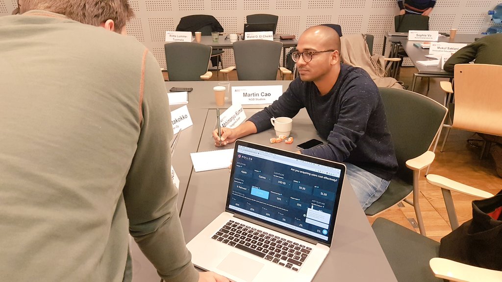 iamcoachwilly's tweet photo. Product Mgt in games exercise w @PollenVC LTV calculator facilitated by @jlaes students in #gameexecutive #gamex2017 @AaltoENT #F2P #gamedev https://t.co/6XbJwDa8TK