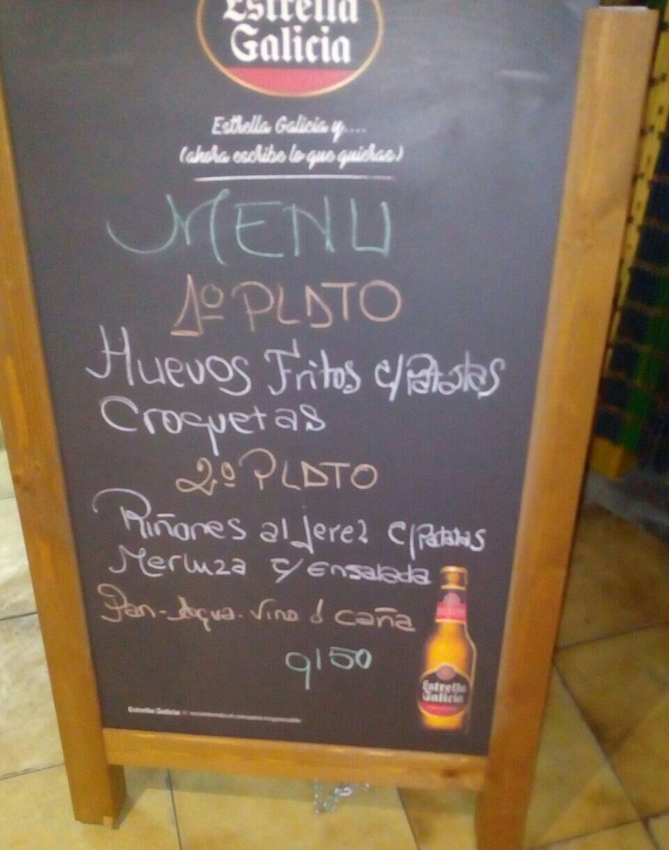 BarParis_Ponte's tweet photo. Menú del día! #Martes https://t.co/PM3cDxgx6R
