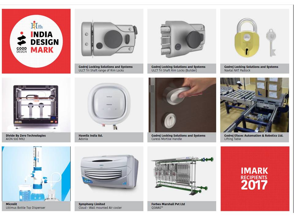 IDC_I_Mark's tweet photo. A glimpse of I MARK 2017 Recipients. Applications for India Design Mark 2018 are now open. Details: https://t.co/ozfVPw3w9R https://t.co/EaDqcI8wAp