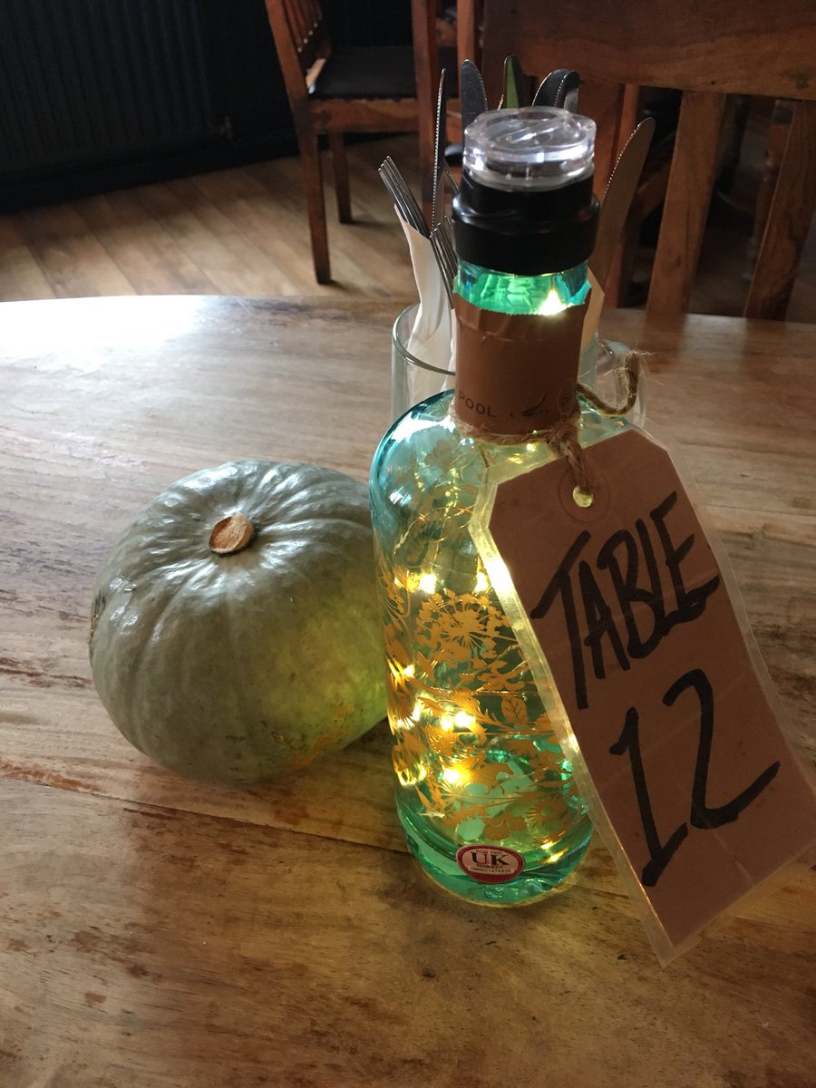 TheSportsmanPub's tweet photo. #halloween soon #upcycling #gin #tablelights #pumpkin #eatbrighton #brightonfood #gooddogguide #sussexpub #scarynight https://t.co/nwhrLv6Xlk