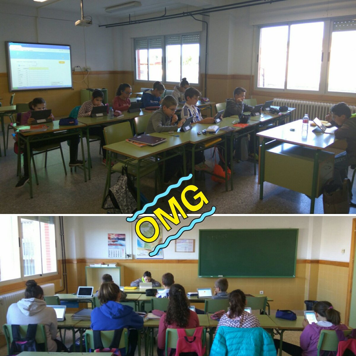 spingles5's tweet photo. Learning&amp;playing 😊😊 #mobilelearning #socrative #peer2peer #followyourownpeace @iesaliste https://t.co/XbAZlXLm3Z