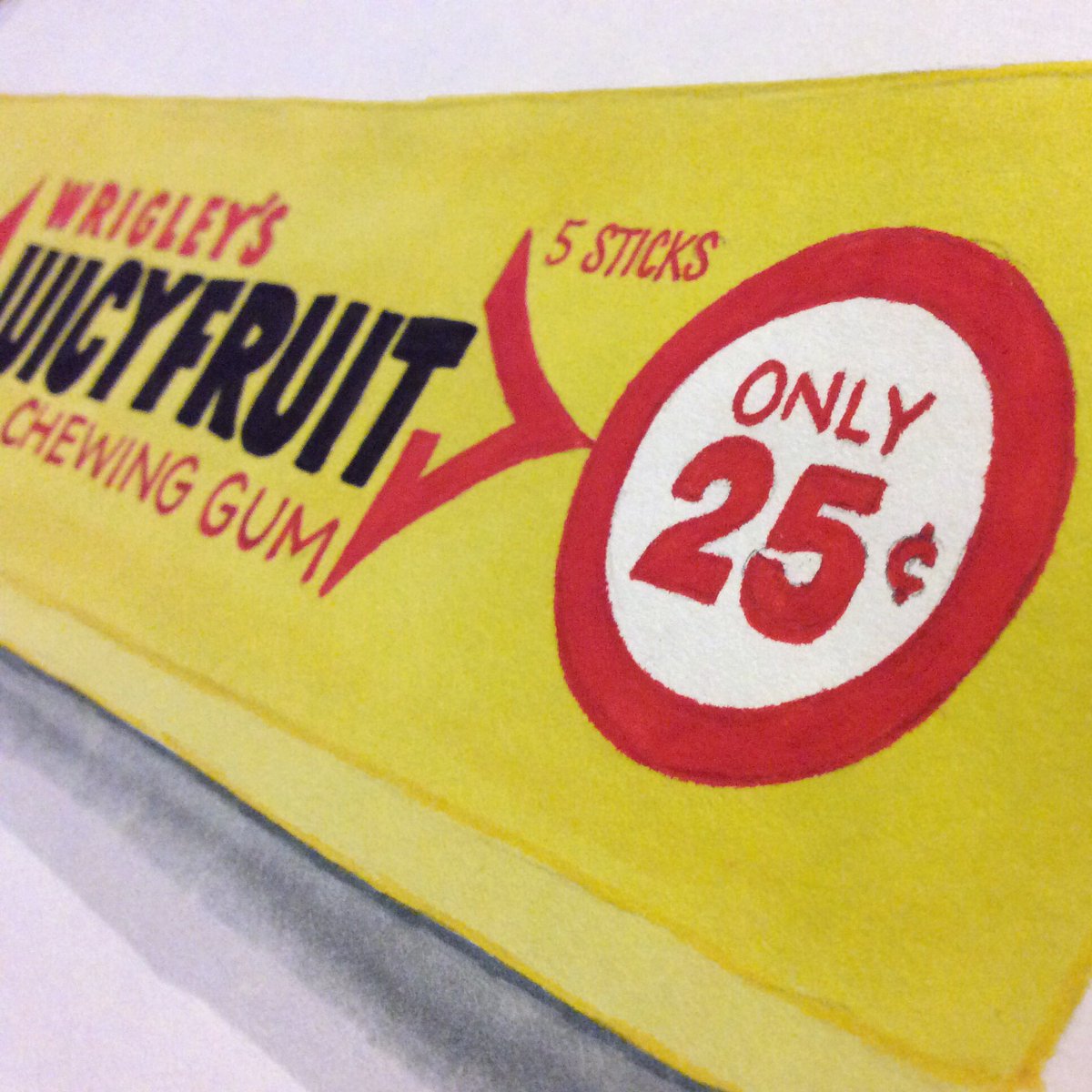 rainbow_brite13's tweet photo. Day 23: #JUICY 💦 #art #artistsoftwitter #inktober #inktober2017 #juicyfruit #wrigleys #chewinggum #5sticks #only25cents https://t.co/iSEKMHQXRK