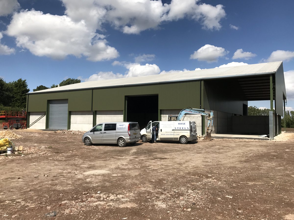 These pictures show a project which involved redesigning an old building to be used as a grain store for a farming client.