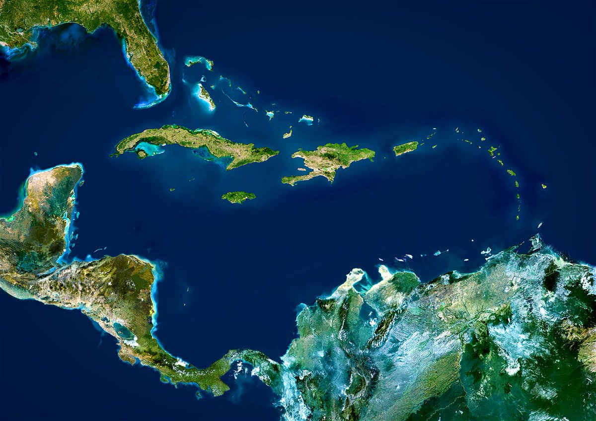 Южная часть архипелага малых антильских островов. Карибский бассейн Куба. Карибское море со спутника. Карибские острова из космоса. Острова со спутника.