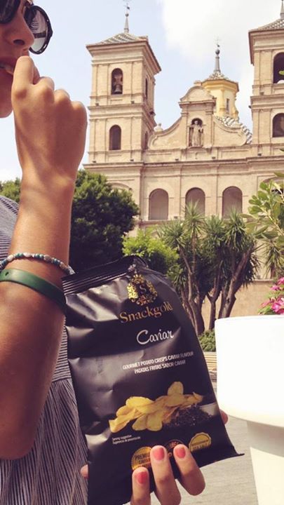 Snackgold's tweet photo. Try #Snackgold #Caviar #PotatoChips and and try something different! 
We #ChipTheWorld 
#Murcia #Spain #SantoDomingo https://t.co/7MtG5FOJ4V