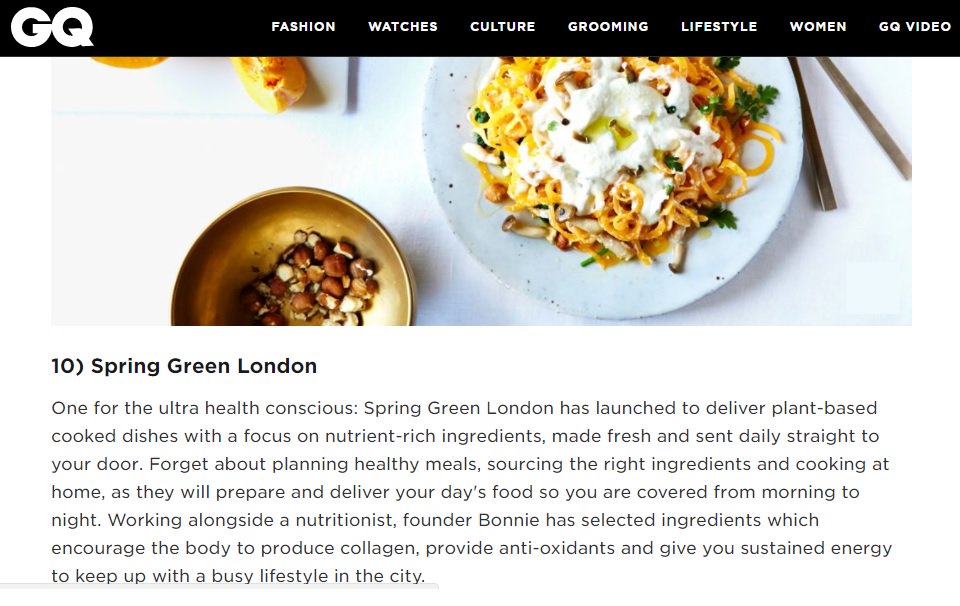 SpringGreenLDN's tweet image. Men of London - @BritishGQ have some advice on how to "keep up with a busy lifestyle in the city" #menshealth #menstyle #nutrition #GQ
