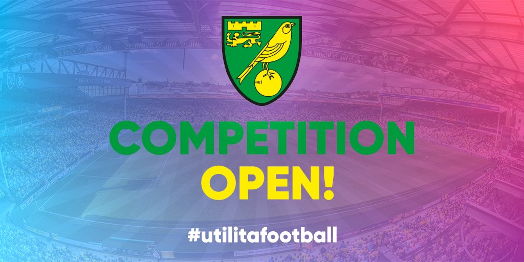UtilitaFootball's tweet photo. Win | Competition time! Fancy 2 home tix to @NorwichCityFC v @Wolves? Follow us &amp; RT this for a chance to win. Ends Sun, 7pm. T&amp;Cs apply https://t.co/lgZ2zhutLs
