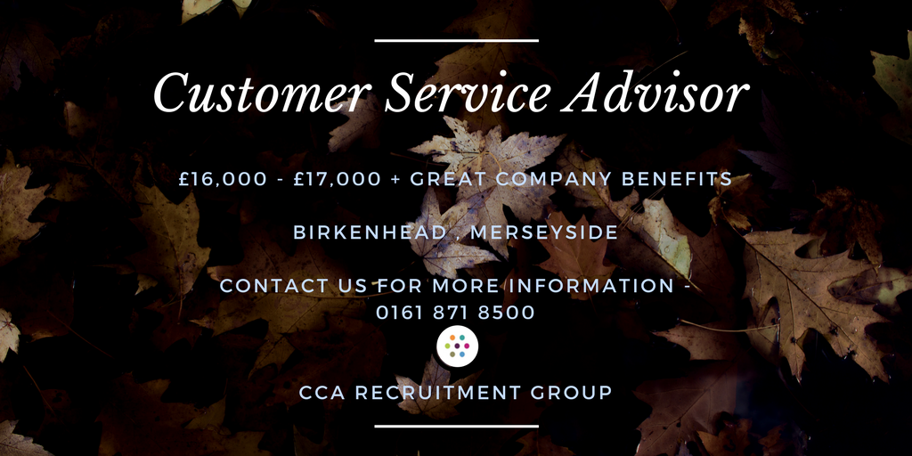 #JOB : Customer Service Advisors based in #Birkenhead - Get in touch with the Team for more information ☎️