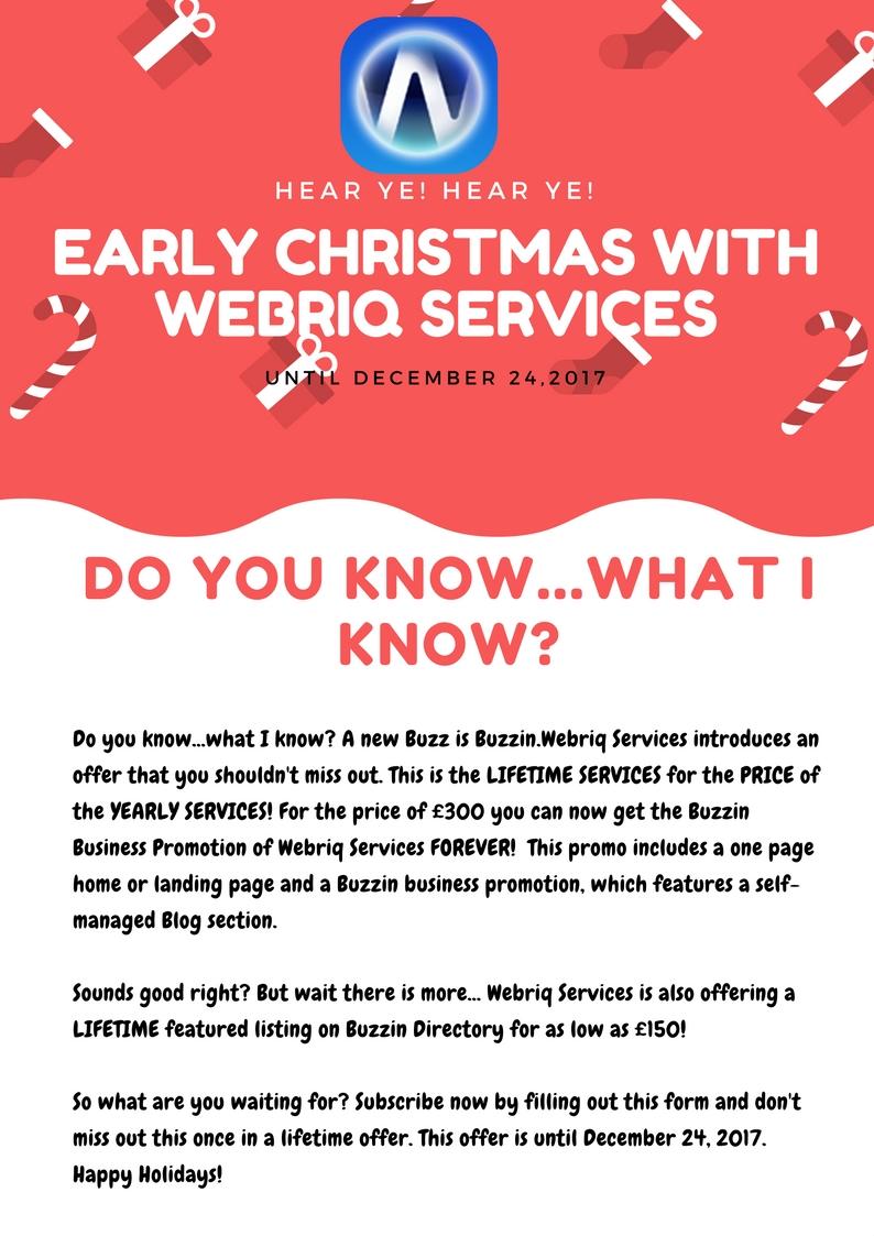 Tick-Tock-Tick! The time is almost up for the Premium Buzzin Promo. Grab it now &amp; don't miss this exciting opportunity. Happy Holiday!