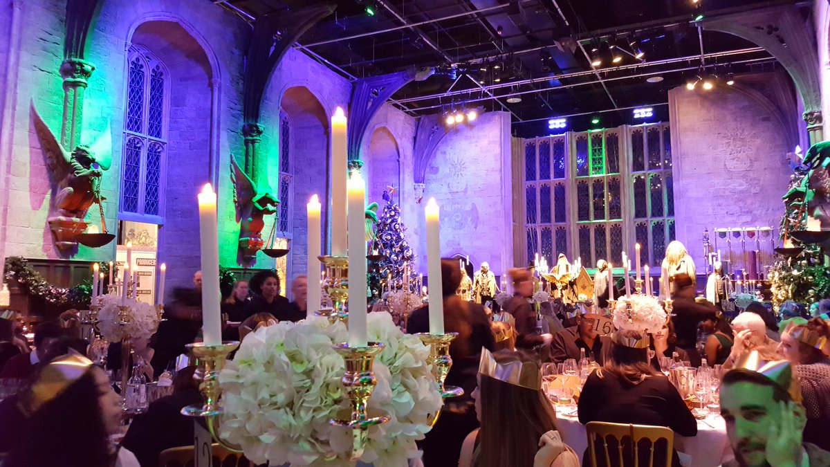 TraceySpragg's tweet photo. Dinner at Hogwarts for 2nd time. V.excited person. @mrssilentbob @wbtourlondon @pottermore @SilentBobF1 https://t.co/7O98HgyRoK