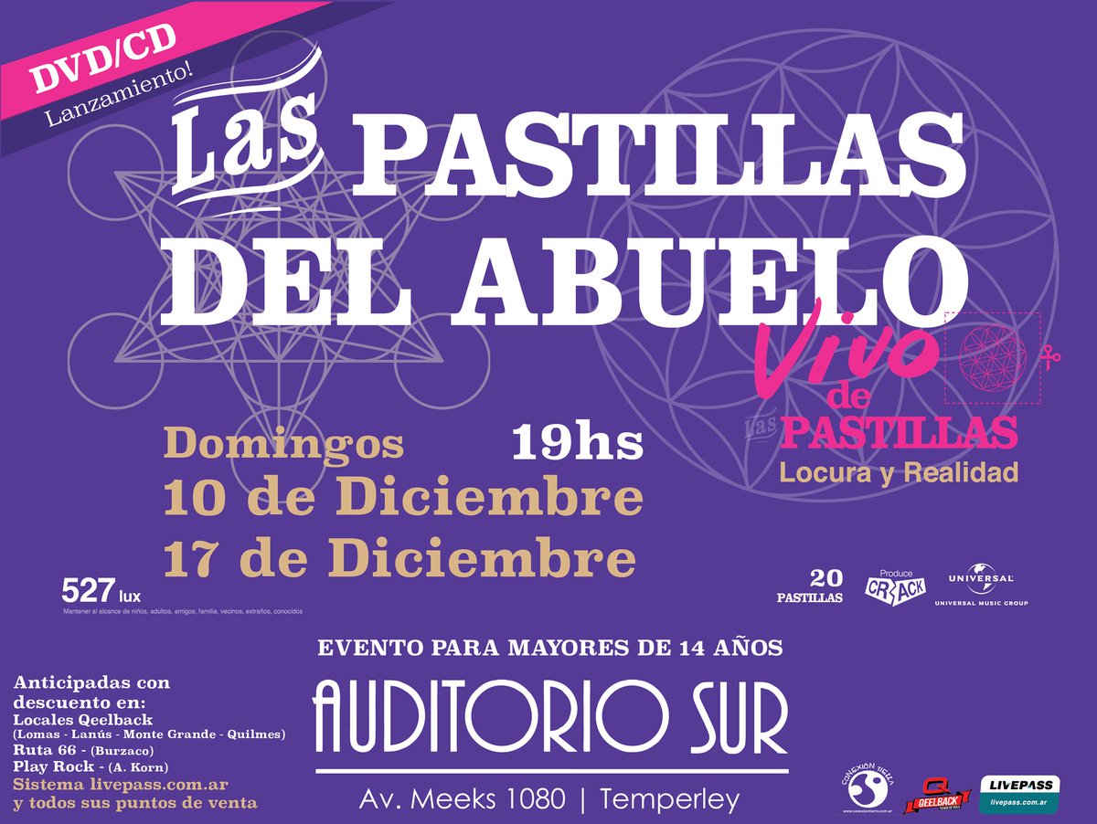 Vuelven los amigos de #LPDA! //
Domingos 10 &amp; 17 de diciembre
Anticipadas a la venta con descuento 👌🏽