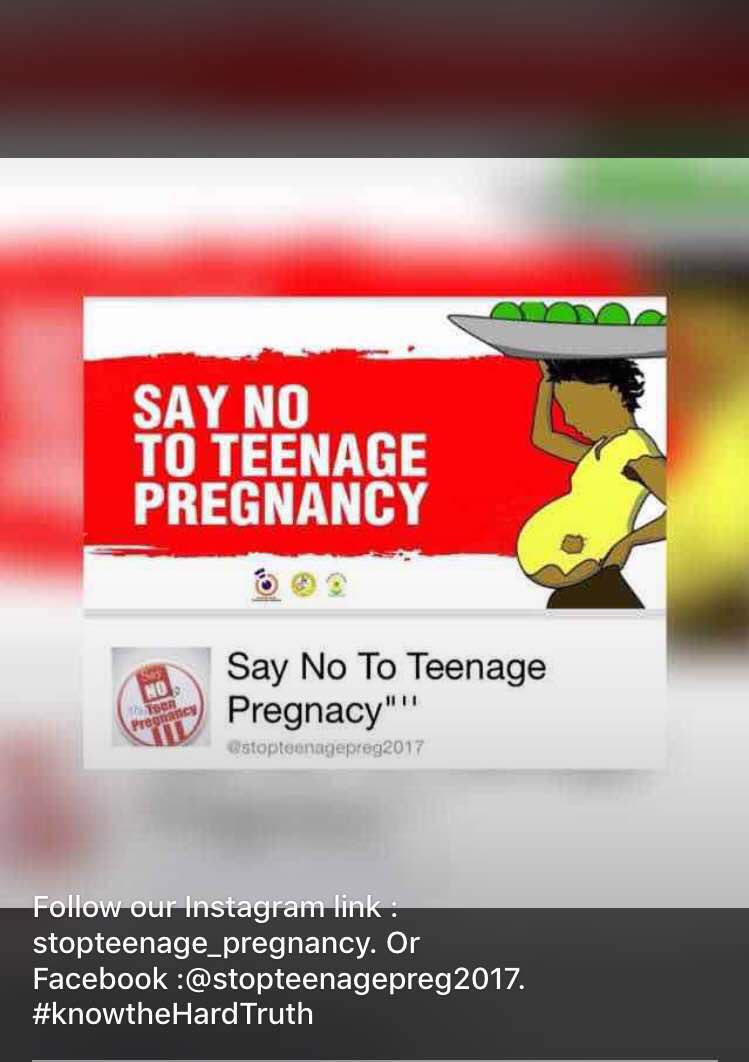 _mariee__x's tweet photo. Join us in our campaign to end teenage pregnancy
#SocialMarketingGH
#changetheworldnotdiapers
#saynototeenagepregnancy
#ugbs 
#knowthehardtruth https://t.co/ahALDgNhs4
