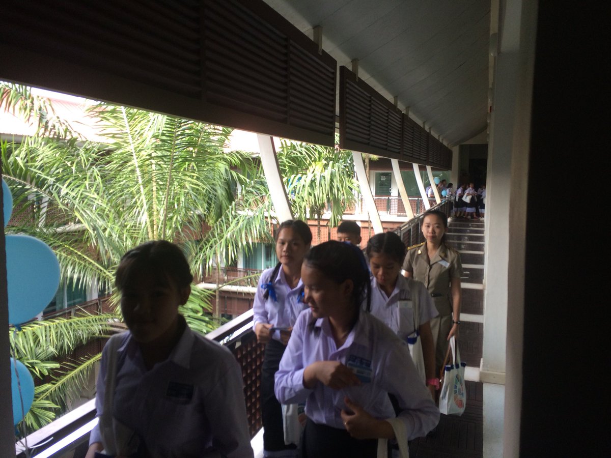 UNinLaoPDR's tweet photo. Our UN House in Vientiane #Laos has never experienced as much action as today! 150 kids were our guests for the #OpenUNHouse. We loved it! 😊 https://t.co/kebZryKQ4g