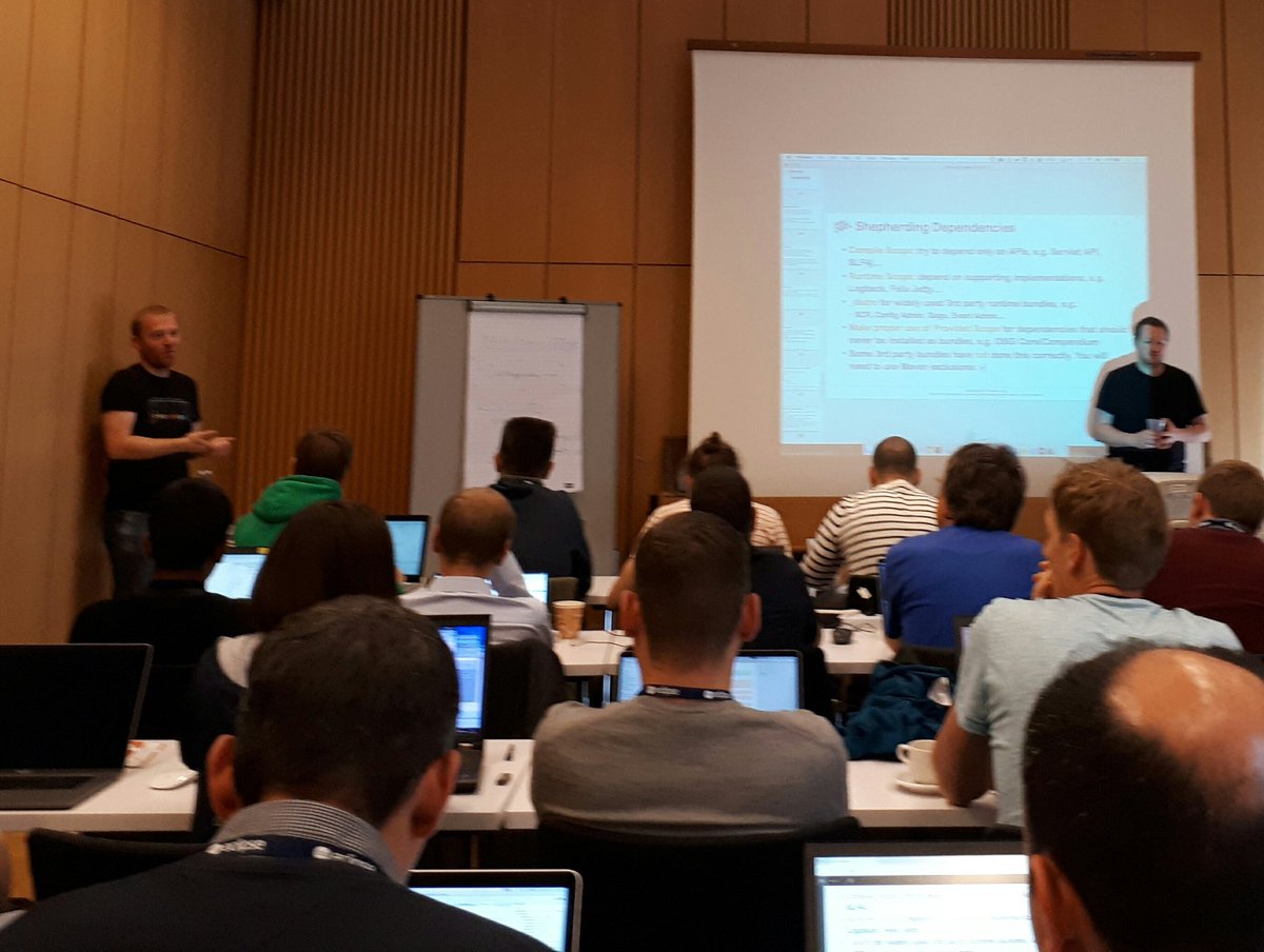 schneider_chris's tweet image. #osgi #Bndtools and #maven  workshop in full swing