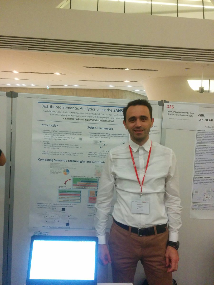 Gezim_Sejdiu's tweet image. Many interest on our @SANSA_Stack demonstration yesterday at #iswc2017 d/p session. If you liked it, do not forget to vote D24 !#SANSAStack