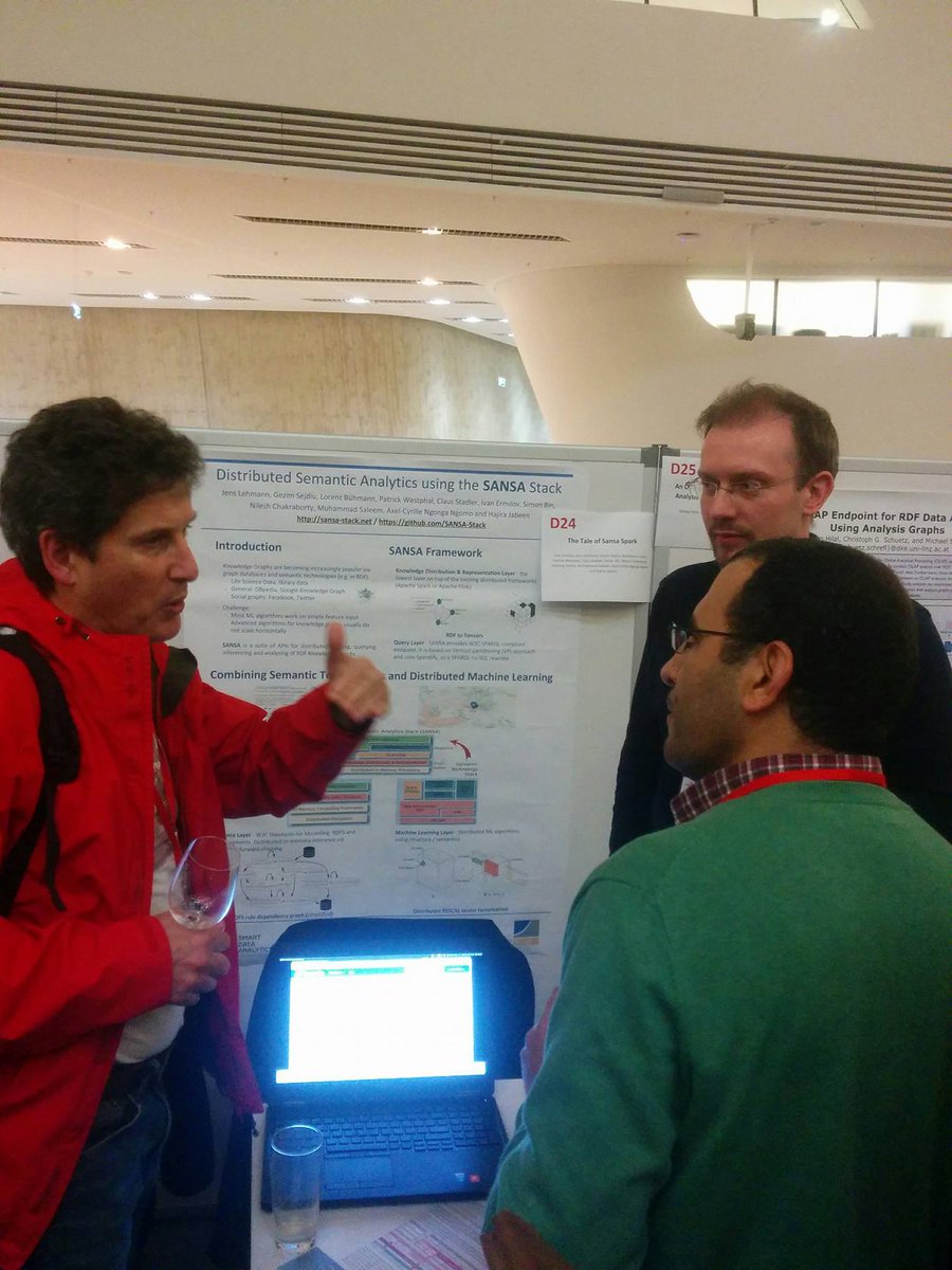SANSA_Stack's tweet image. A lot of interest during or #SANSAStack demo at #iswc2017 ! In case you liked it, thumbs up and vote D24 !
@SDA_Research @BigData_Europe