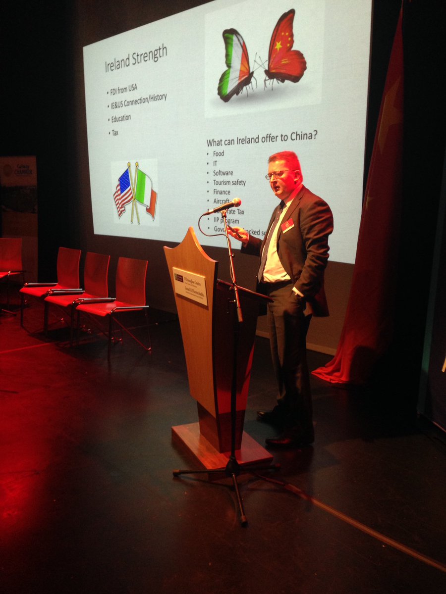 GalwayChamber's tweet photo. Austin Currie,Focus Consulting 'how to do business in China?...find your city, choose the right product & build relationships' #OBORSummit https://t.co/KVQT3KAczY