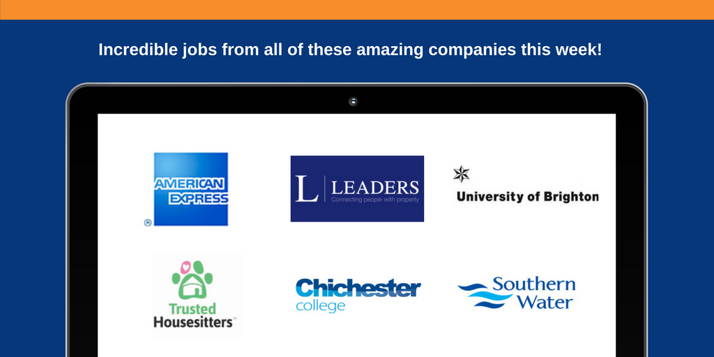 Great jobs this week @LeadersSouth  @AmexUK@Housesitting @Chi_College @uniofbrighton@SouthernWater