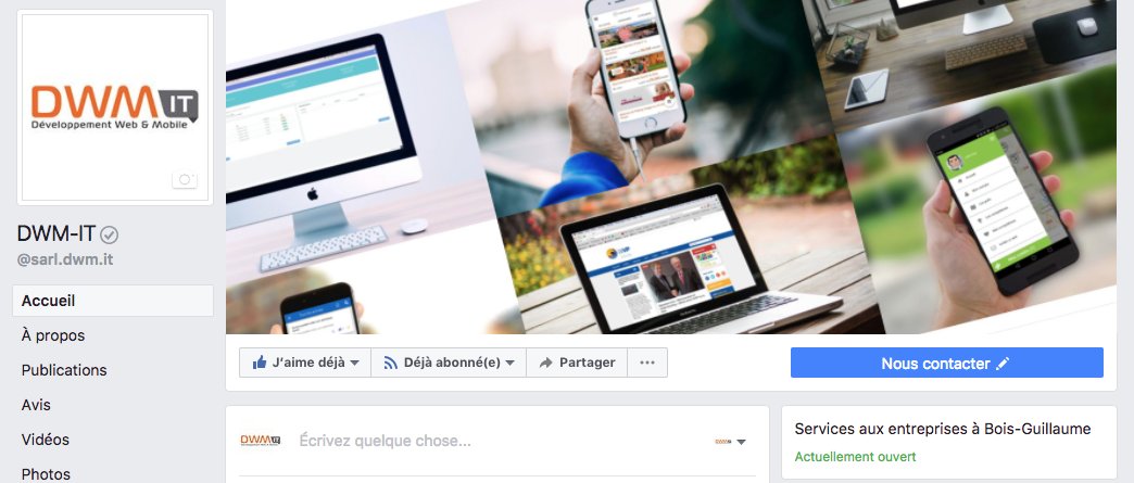 Nous sommes aussi présents sur Facebook : facebook.com/sarl.dwm.it/

Pensez à vous abonner 😉
