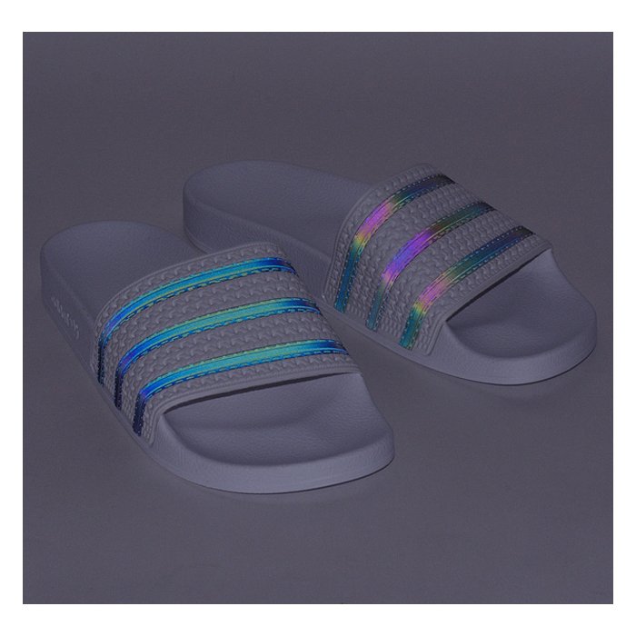 adidas adilette holographic
