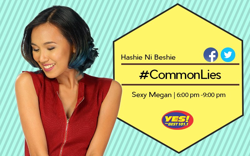 YesFMManila's tweet photo. On my way na ako. #CommonLies

Makinig na kay @DJSexyMegan: https://t.co/DwfX9SlL07 https://t.co/OXVRcAmnbN