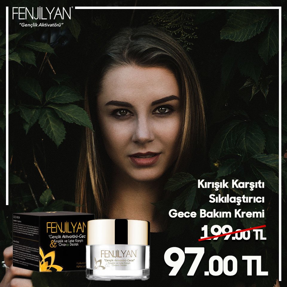 Kırışıklık Karşıtı Sıkılaştırıcı Gece Bakım Kremi sadece 97,00 TL!
Hemen satın almak için;
ow.ly/bBnB30cfqlI
#fenjilyan #dailycare