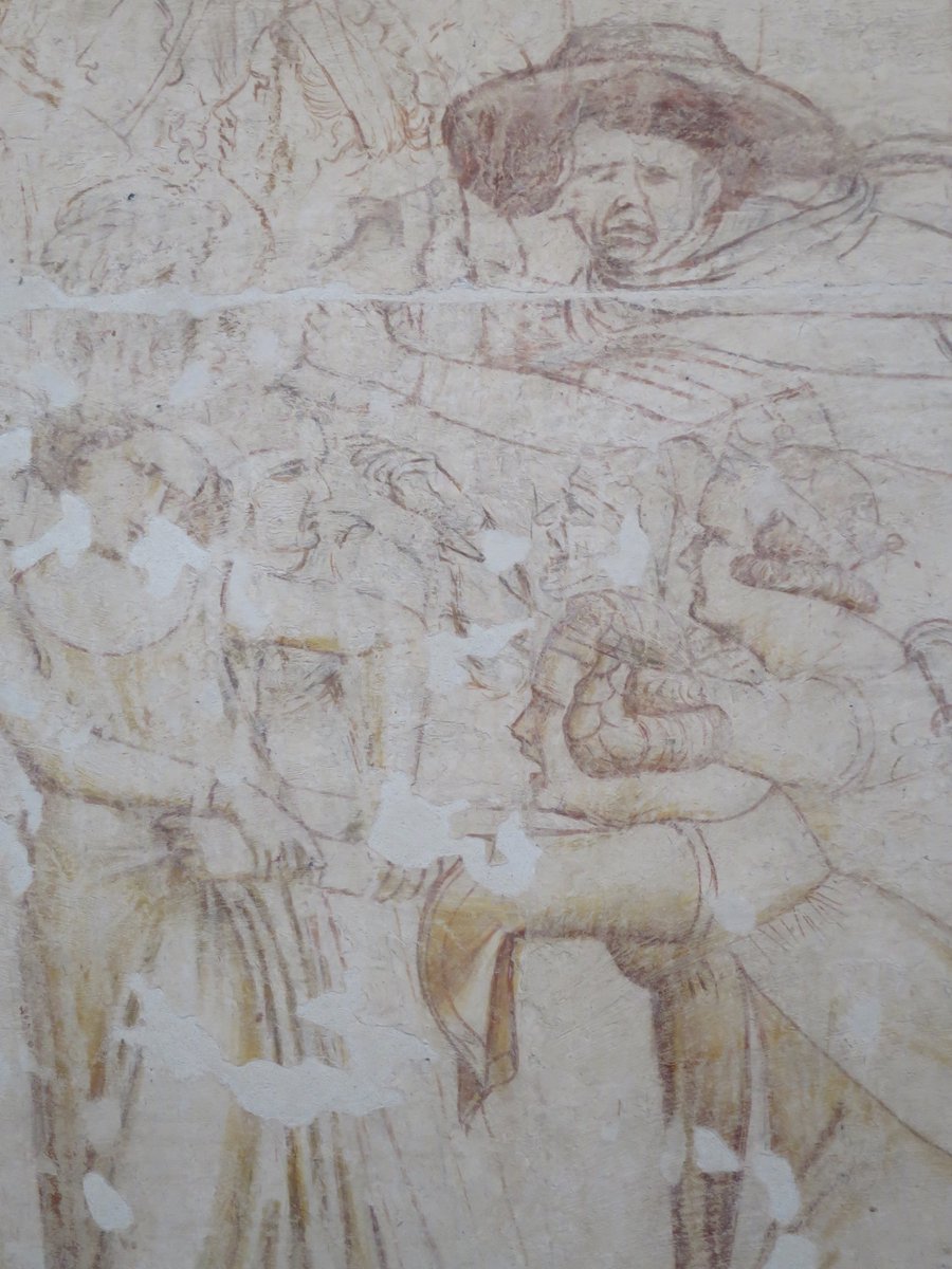 AlbeGabriele's tweet photo. #Buffalmacco #preparatory #drawing #fresco for the #LastJudgement cycle at the #Pisa #Camposanto #sinopie @Moodyarchive @oldpicsarchive https://t.co/avwYPjj52y