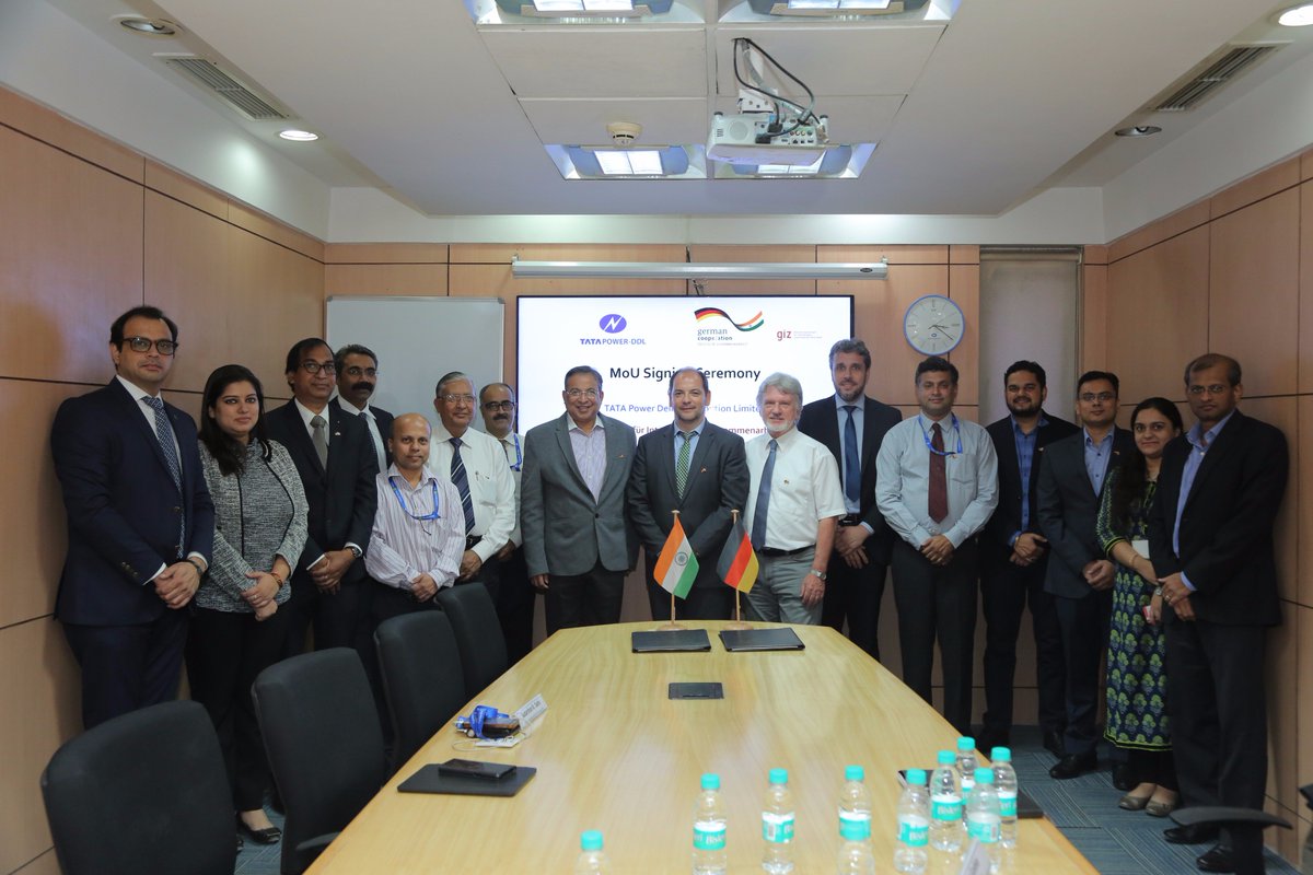 tatapower_ddl's tweet image. TPDDL and @giz_india sign Cooperation Agreement to Promote Renewable Energy and Energy Efficiency Measures at Utility Level @IGEFSO