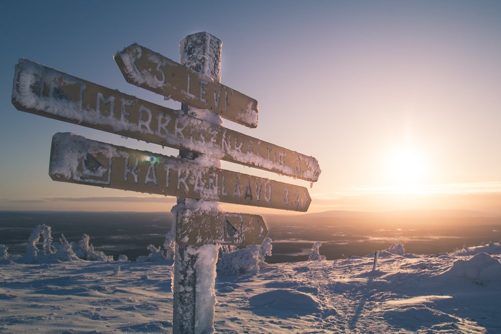 VisitLevi's tweet photo. Look at this view! Seeing first snow sunset after a long time makes us so happy.

#levilapland #visitlapland https://t.co/Phi80MHA4P