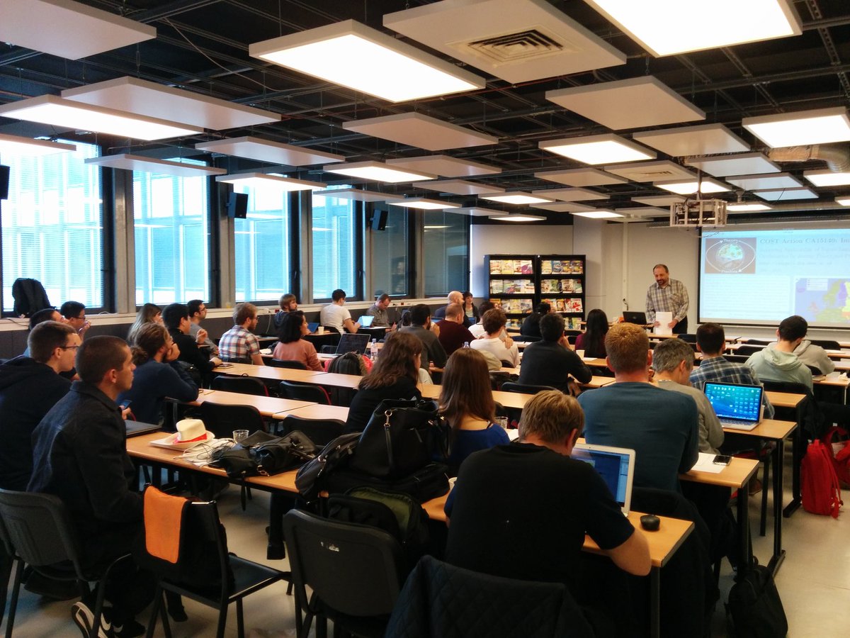 mbazargani's tweet photo. Prof. Fonseca is wrapping up the #COSTAction #CA15140 #ImAppNIO training school, with much details on #ImAppNIO project @COSTprogramme https://t.co/pD0zQwXQGZ