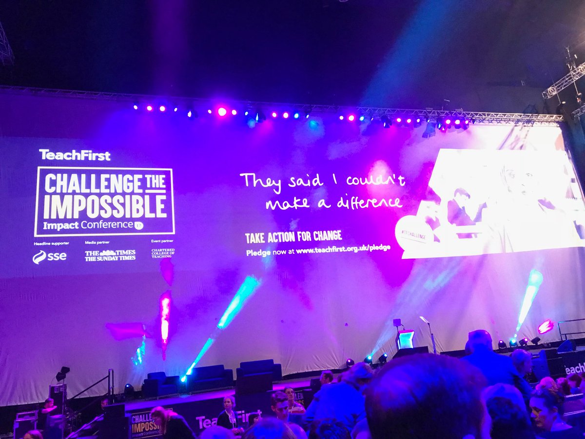 TheQueensTrust's tweet image. Wembley arena is full of Teach First students, teachers, supporters. Challenge the Impossible Impact Conference #TFChallenge @TeachFirst