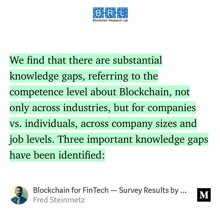 “#Blockchain for #FinTech — Survey Results by Blockchain Monitor” — <a href="/karoshi08/">Fred Steinmetz</a> medium.com/blockchain-res… #financialservices #research