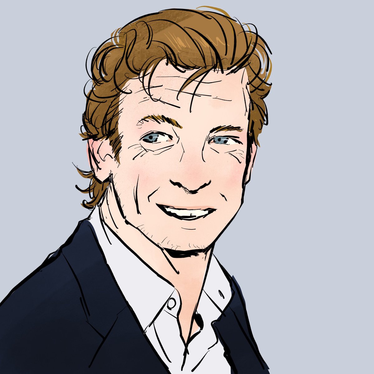 メンタリスト面白いから観よ Amazonプライムだとシーズン6まで観られる 将兵のイラスト