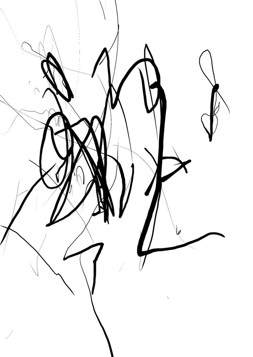 今日は親戚の赤ちゃんとお絵描きしたぞ～!
一緒にペニーワイズ描いた!!どっちかが赤ちゃんの絵だゾ～^^ 