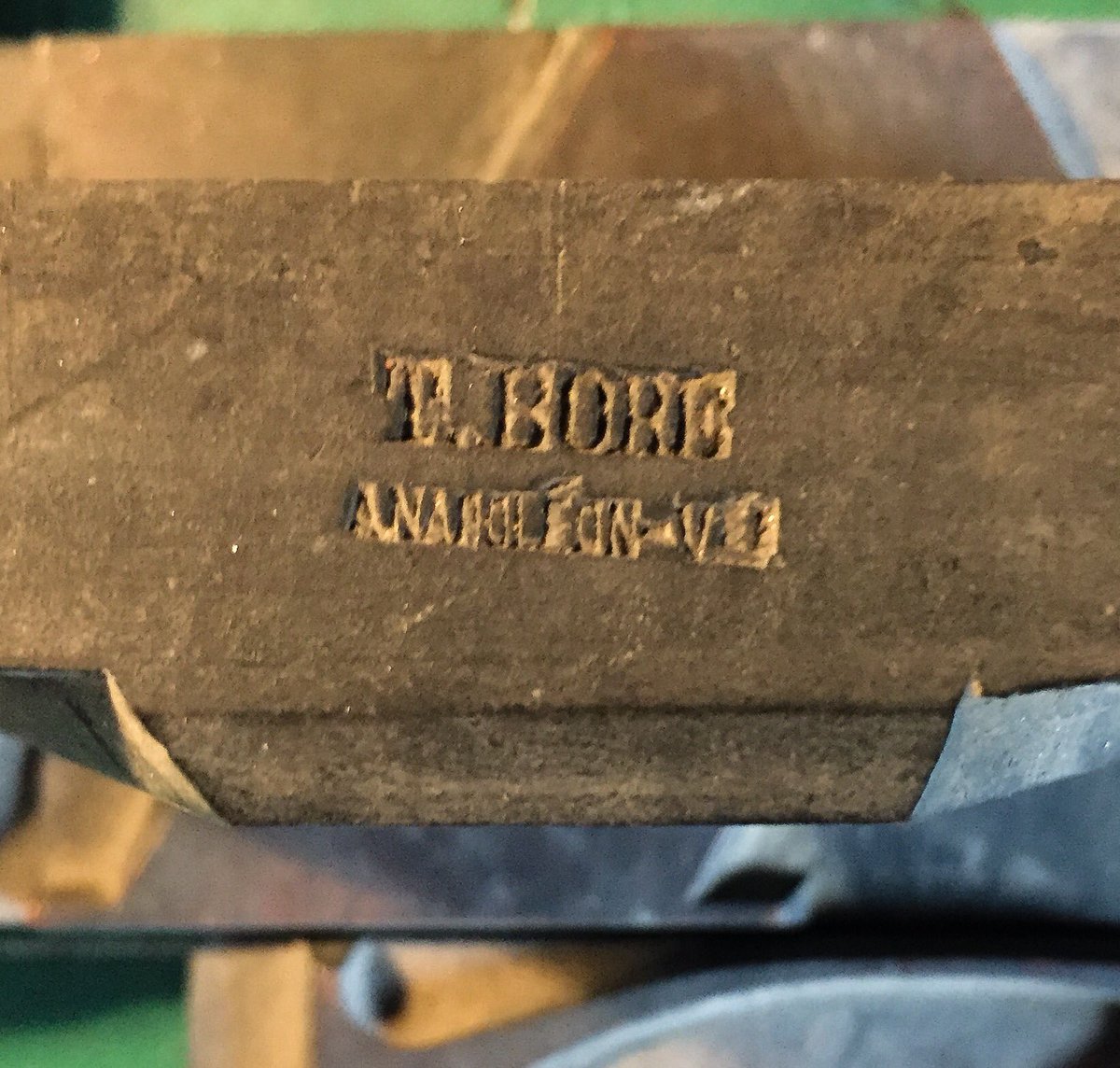 ampersanden's tweet photo. In the mail today a great #fatFaces cut by T. Boré circa 1870. #Letterpress #woodtype https://t.co/5U8QbdyKFU