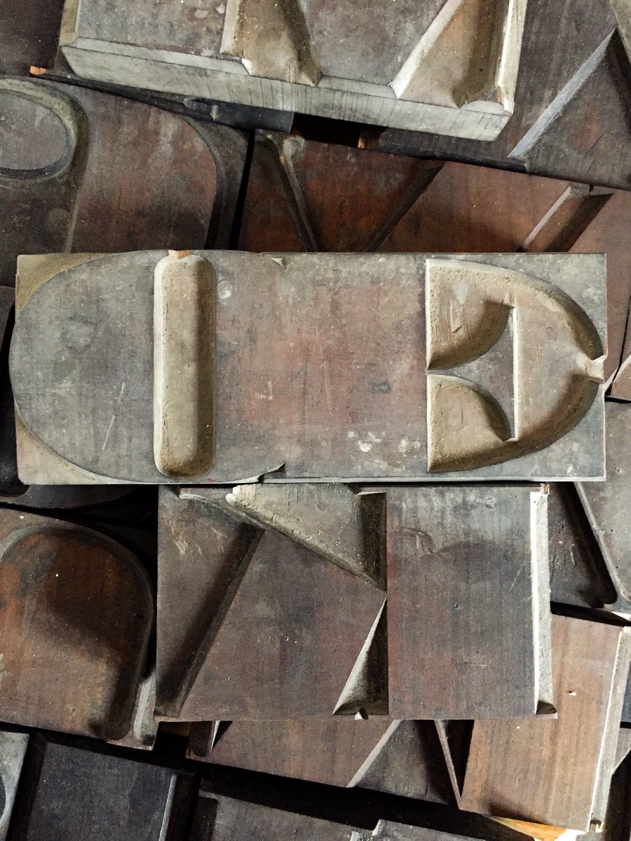 ampersanden's tweet photo. In the mail today a great #fatFaces cut by T. Boré circa 1870. #Letterpress #woodtype https://t.co/5U8QbdyKFU